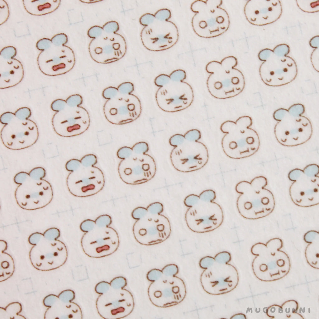 Bunmoji: Anxious Sticker Sheet