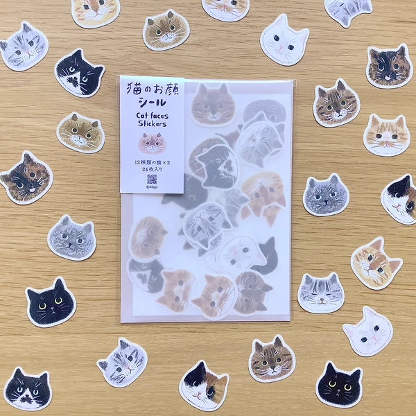 4legs Planner Sticker Flakes - Cat Face