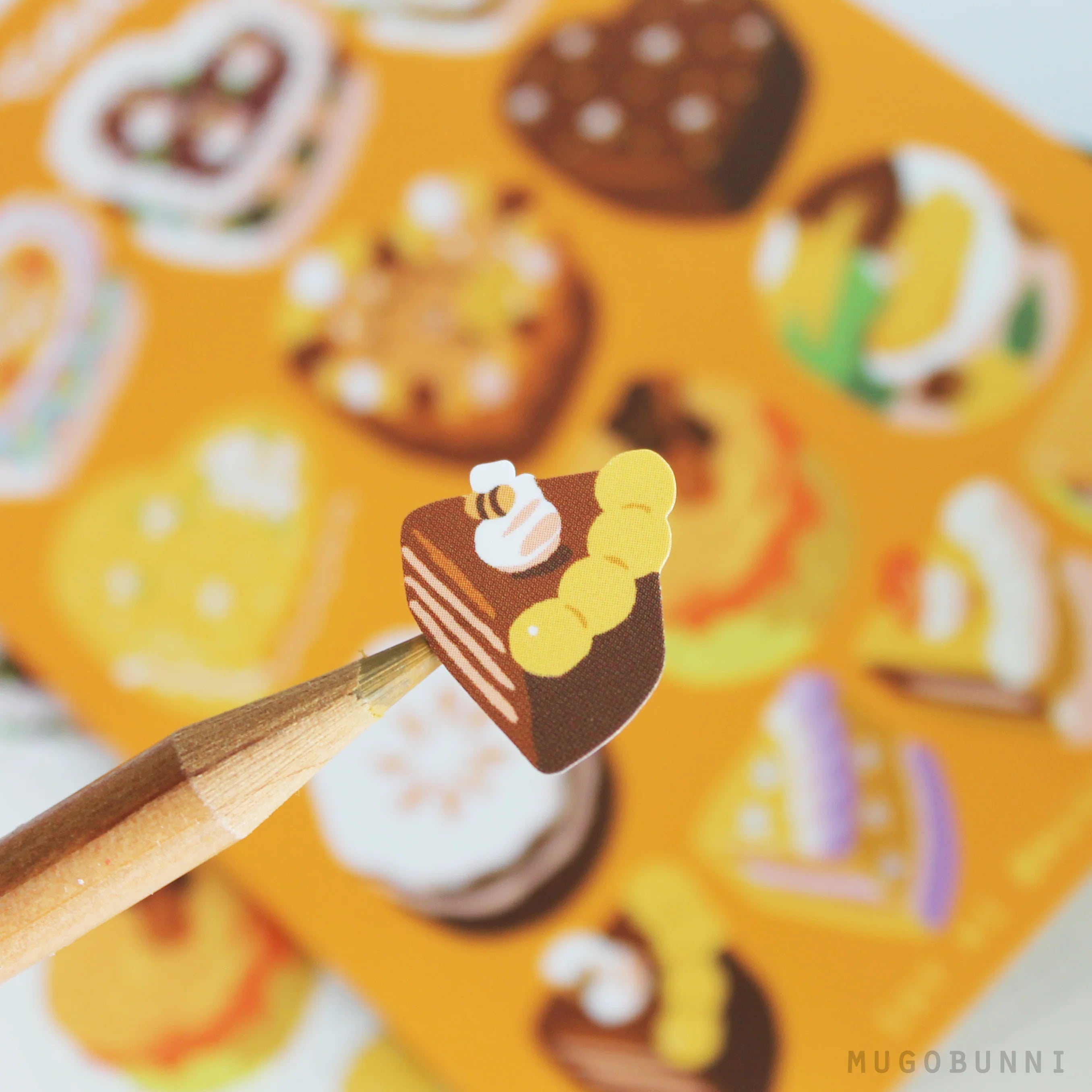 Vintage Yellow Cake Sticker Sheet