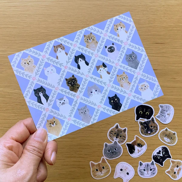 4legs Planner Sticker Flakes - Cat Face