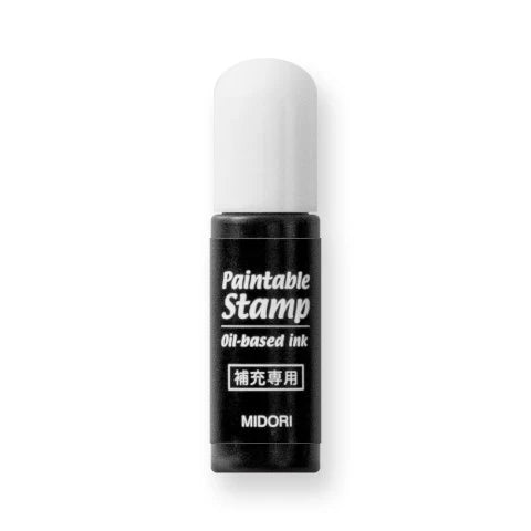 Midori Paintable Stamp Refill - Black Ink