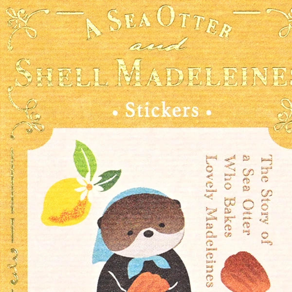 RESSA Flake Seal Stickers - Sea Otter & Shell Madeleines
