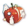 Apple Bunnies Sticker