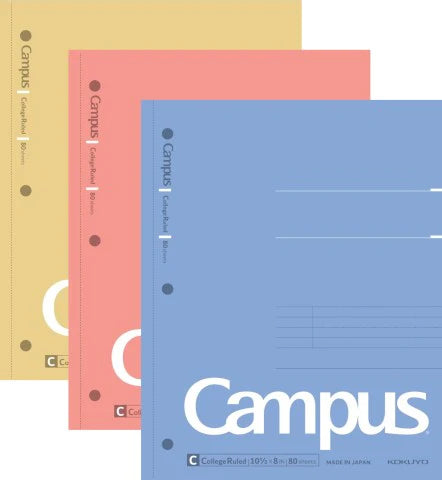 Campus Spiral Notebook 3 Pack - College Ruled