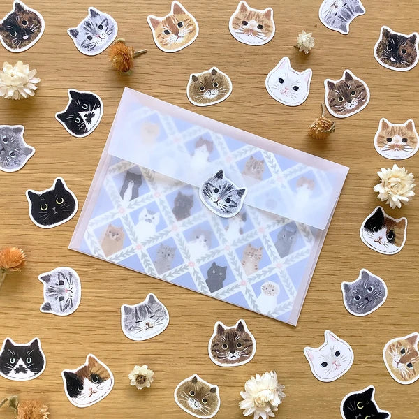 4legs Planner Sticker Flakes - Cat Face