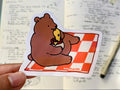 Picnic Bear Vinyl Sticker
