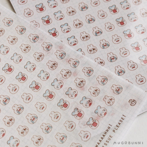 Bunmoji: Crying Sticker Sheet