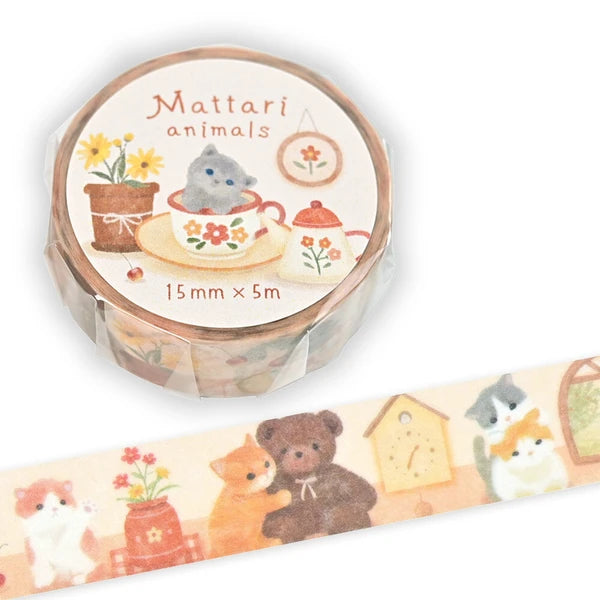 NB Washi Tape - Mattari Animals Day - Kitten