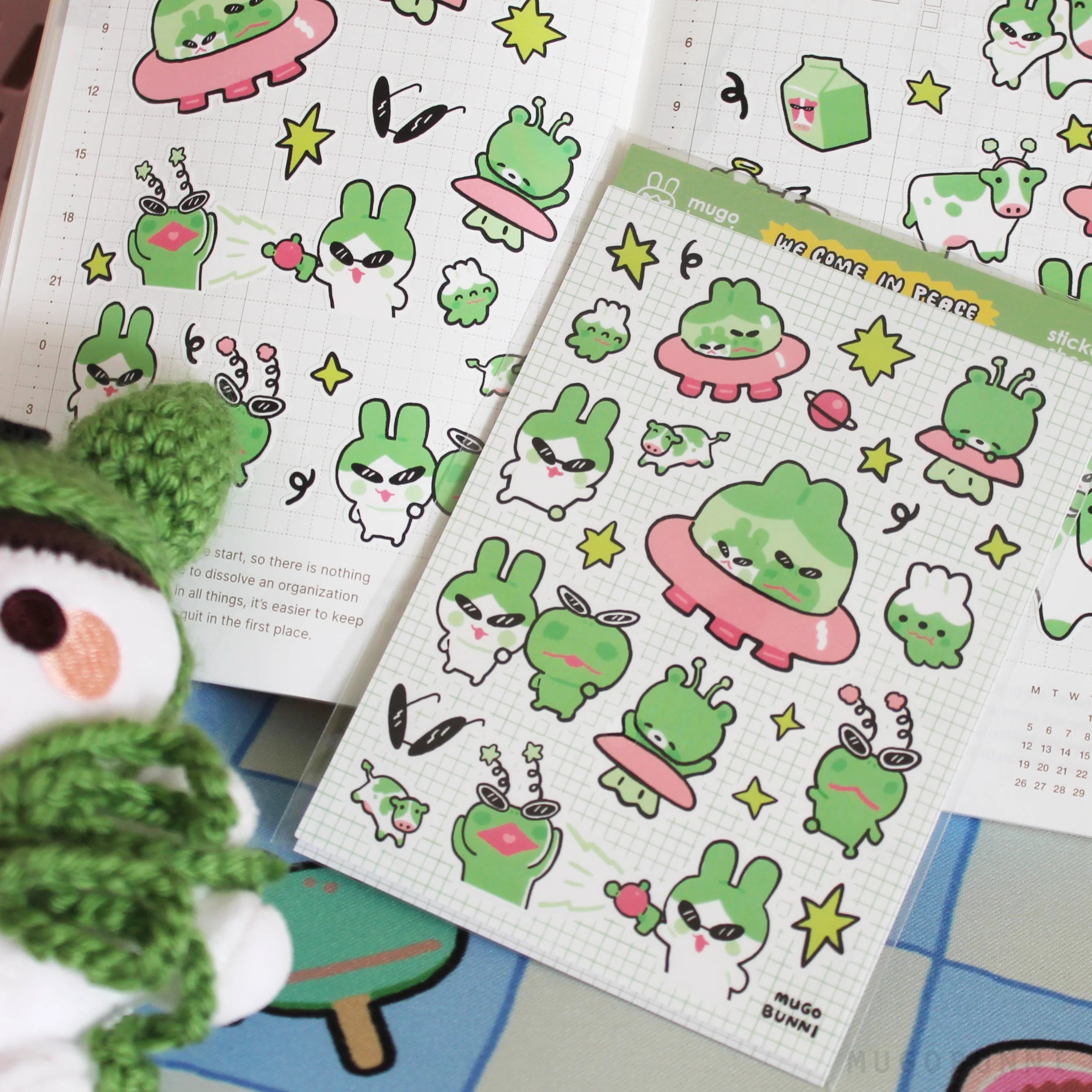 We Come In Peace Sticker Sheet
