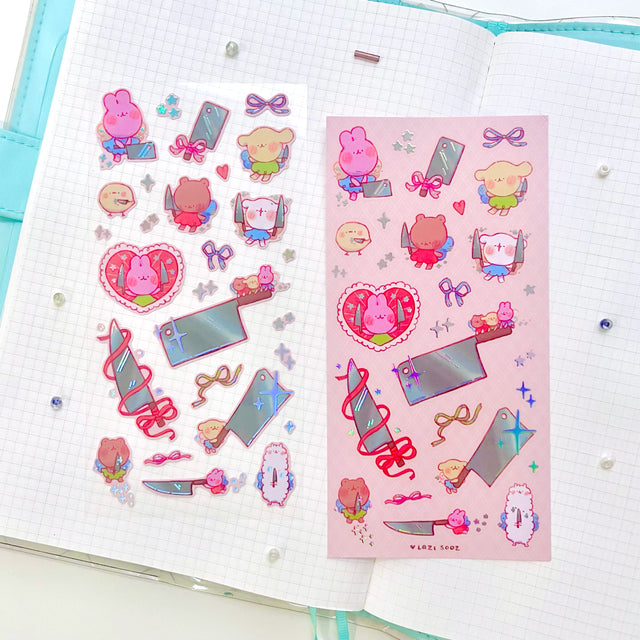 Love & Knives Deco Sticker Sheet
