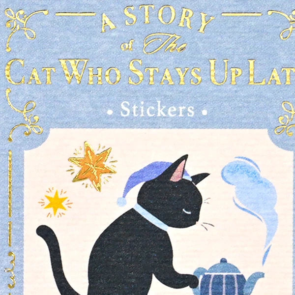 RESSA Flake Seal Stickers - Cat & A Long Night
