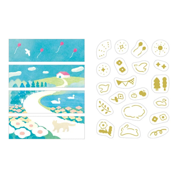 KITTA Collage Washi Tape - Hill
