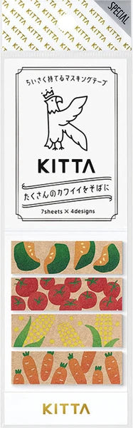 KITTA Collage Washi Tape - Vegetables