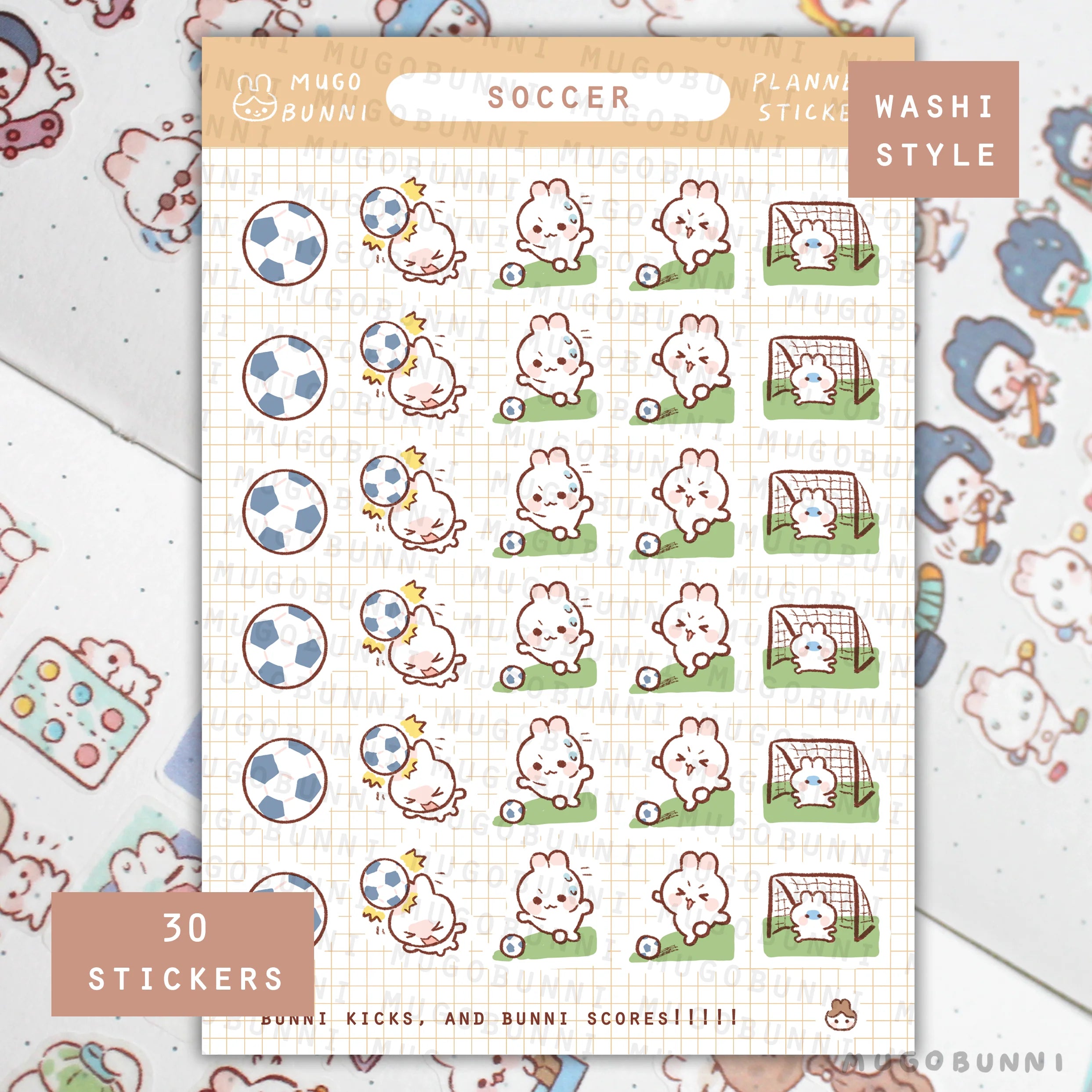 Soccer Planner Sticker Sheet