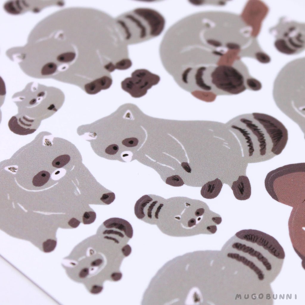 Raccoons Sticker Sheet