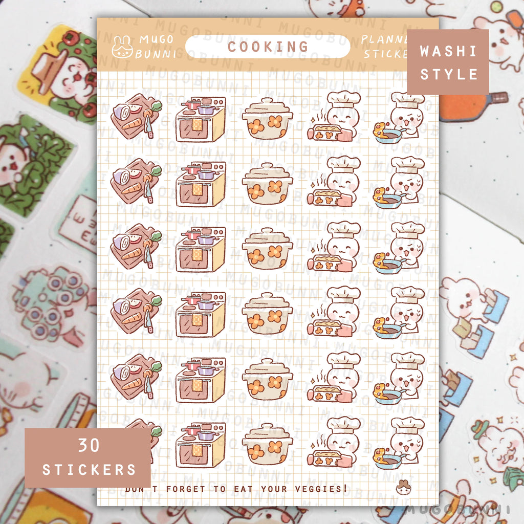 Cooking Planner Sticker Sheet