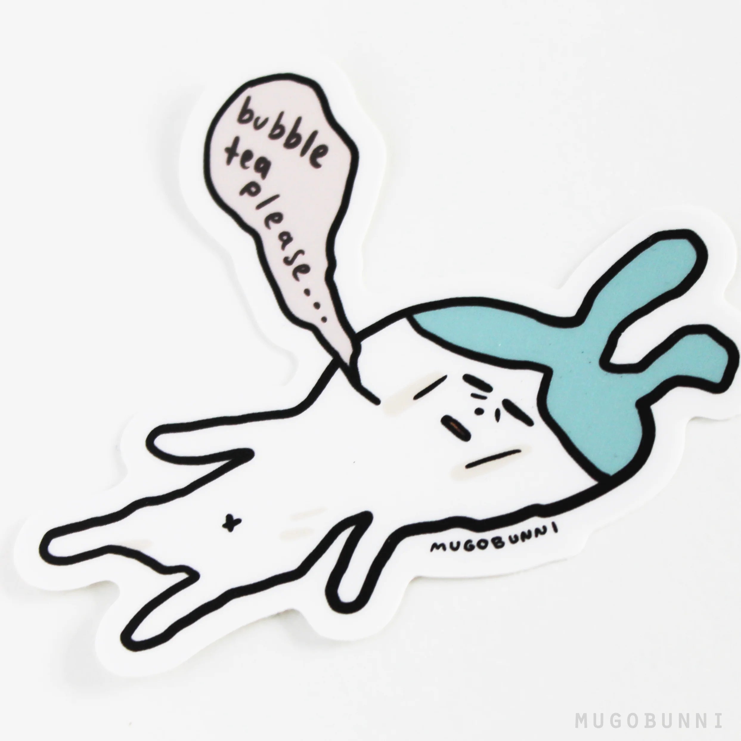 Bubble Tea Please… Mugobunni Sticker