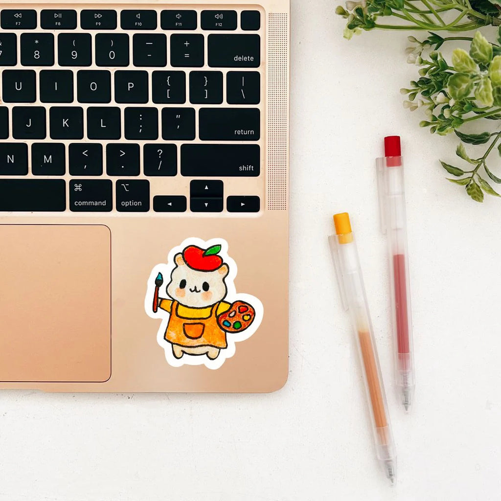 Painter Hammy Sticker