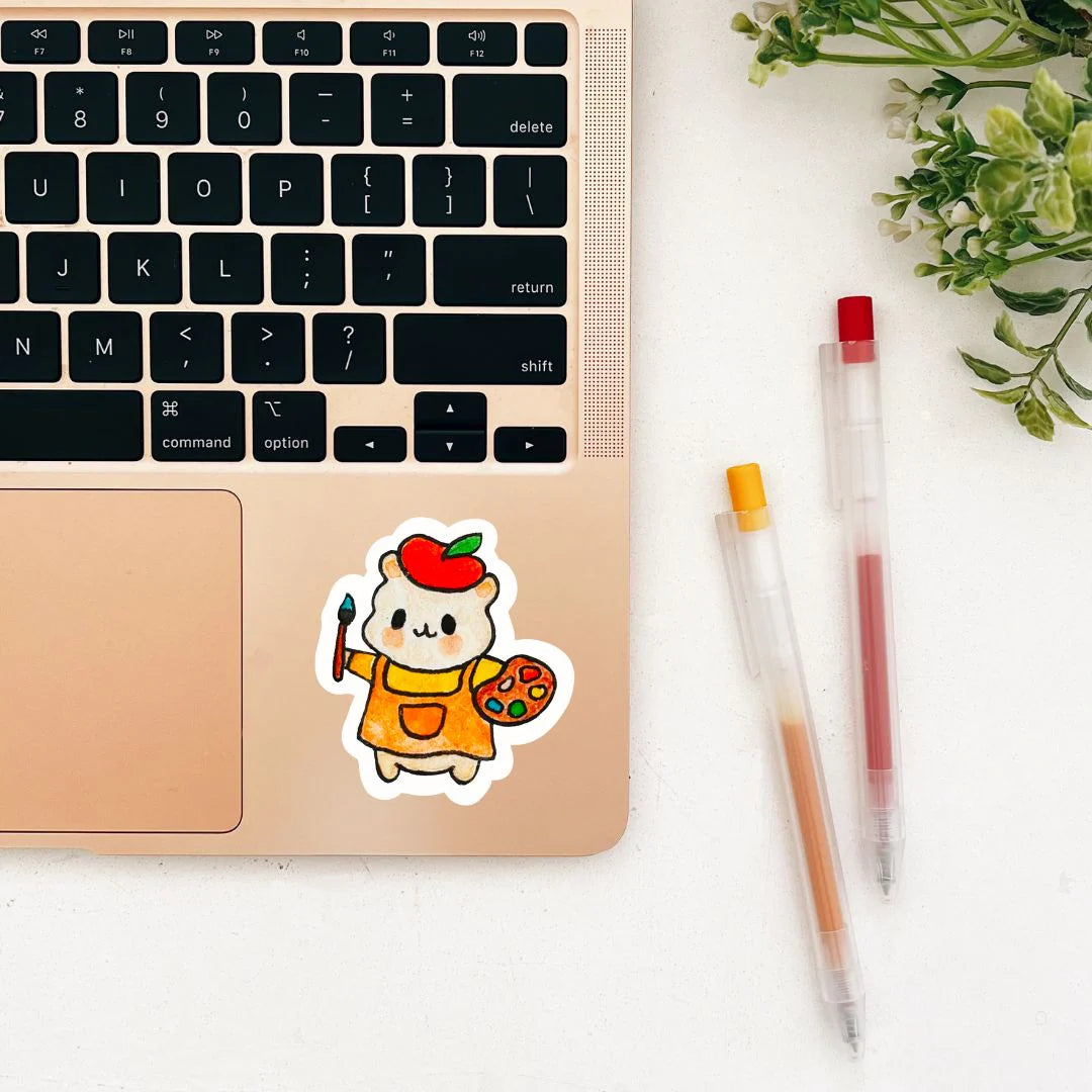 Painter Hammy Sticker