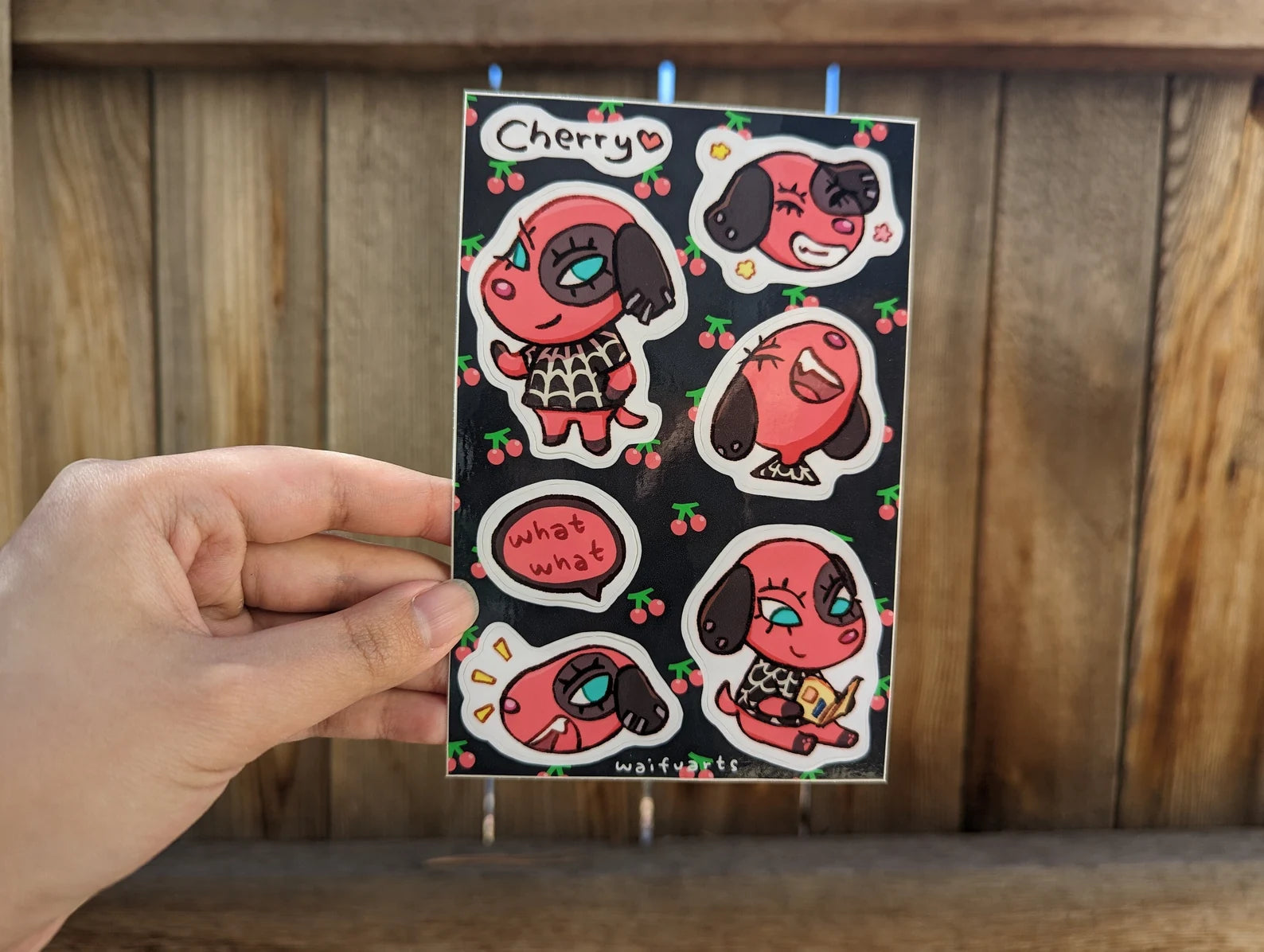 ACNH Cherry Sticker Sheet