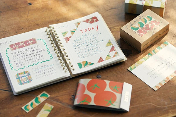 KITTA Collage Washi Tape - Vegetables