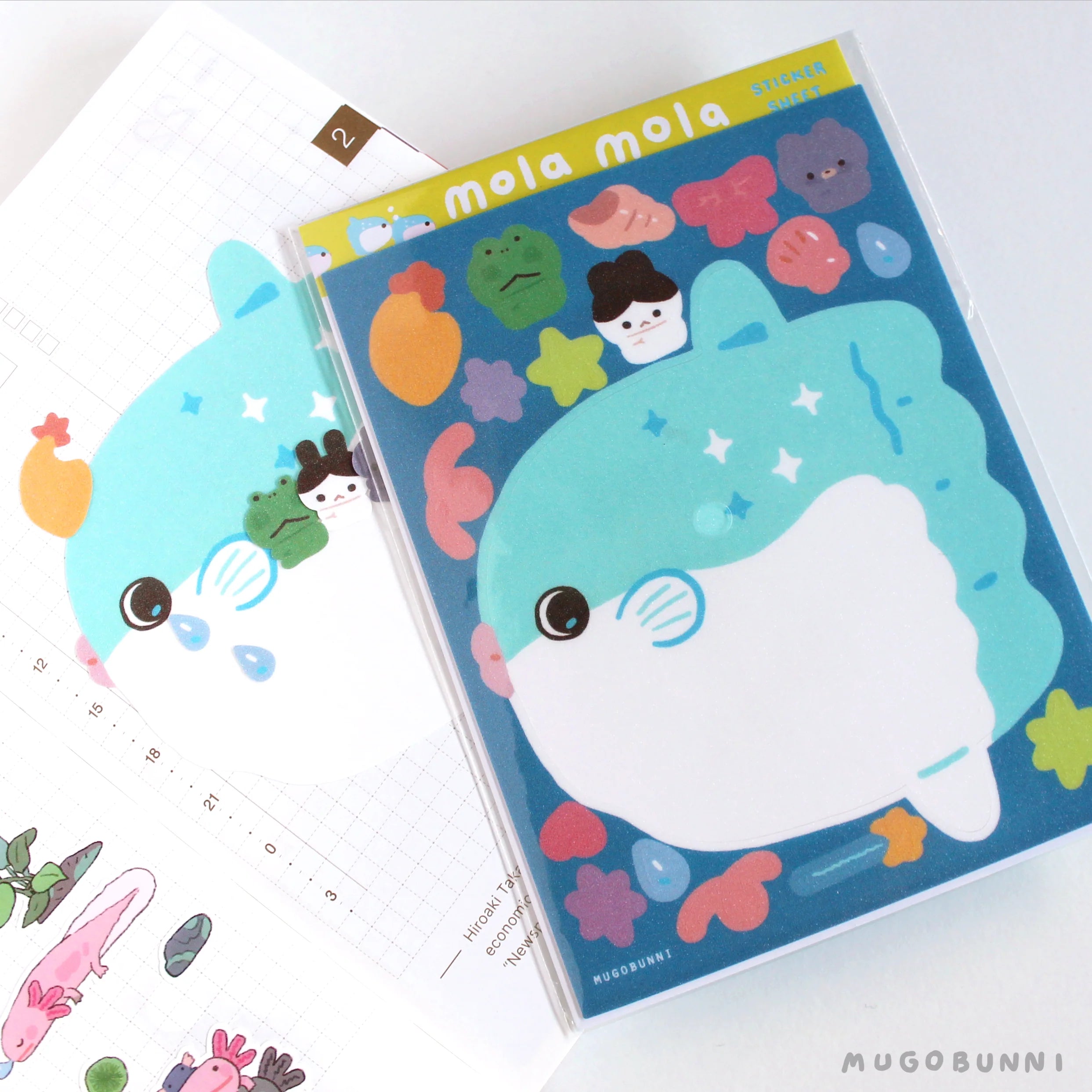Mola Mola Sunfish Sticker Sheet