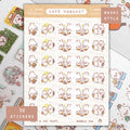 Cafe Hangout Planner Sticker Sheet