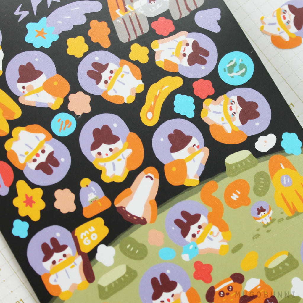 Mugobunni Astronaut Sticker Sheet