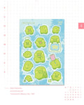 Green Blob Sticker Sheet