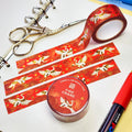 Fire Crane Gold Foil Washi Tape