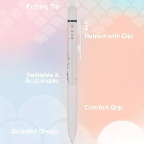 Pilot FriXion Waai Erasable 0.5mm Gel Pen - 5 Pack