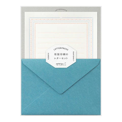 Midori Letterpress Letter Set