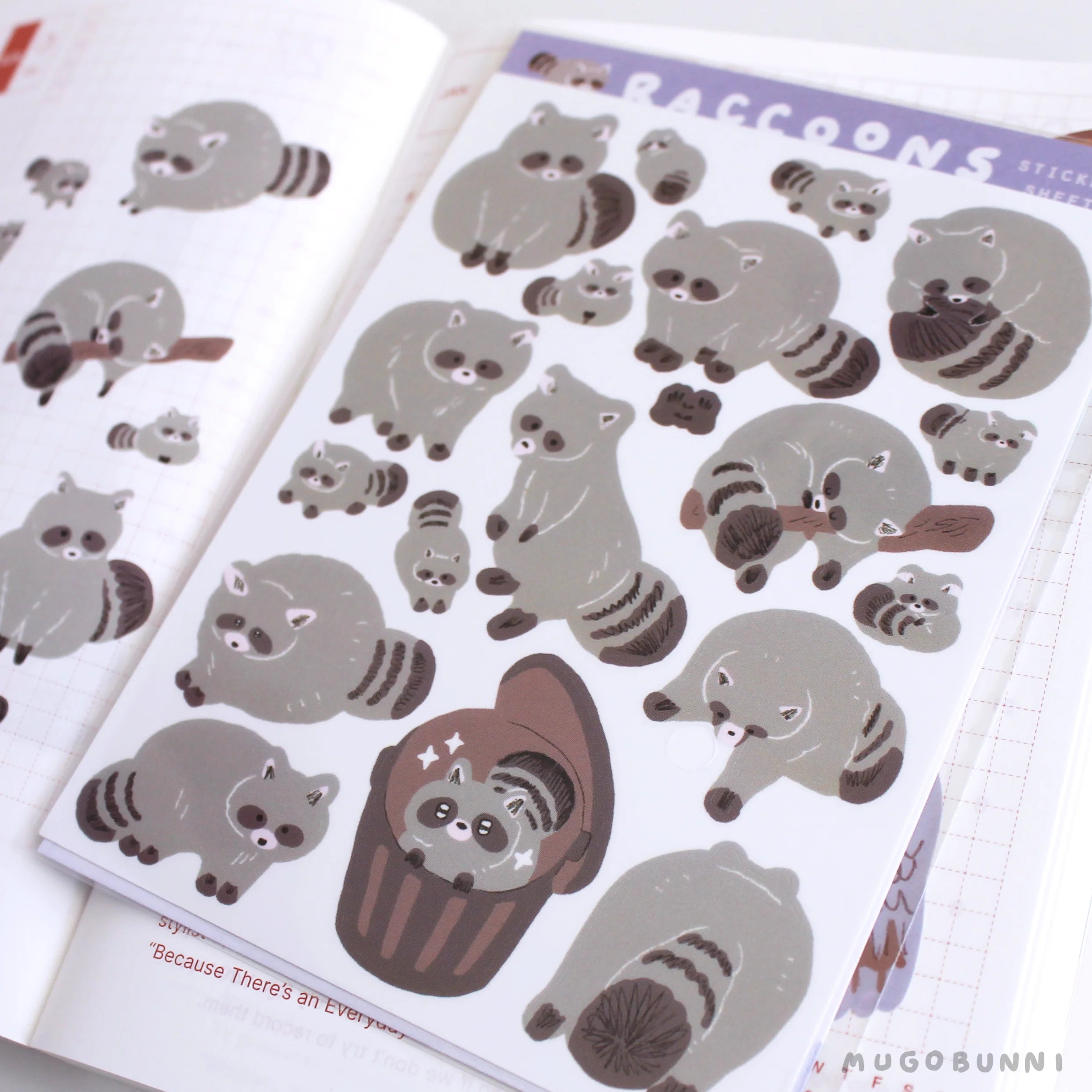 Raccoons Sticker Sheet
