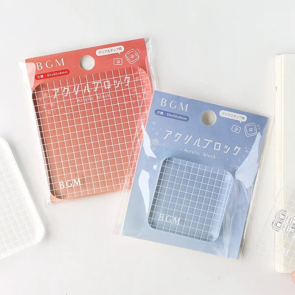 BGM Clear Acrylic Stamp Blocks