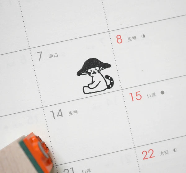 4legs Stamp - Sitting Mushroom Cat