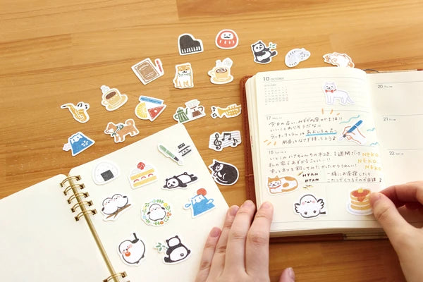 Furukawashiko - Washi Flake Seal Stickers