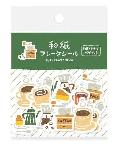 Furukawashiko - Washi Flake Seal Stickers