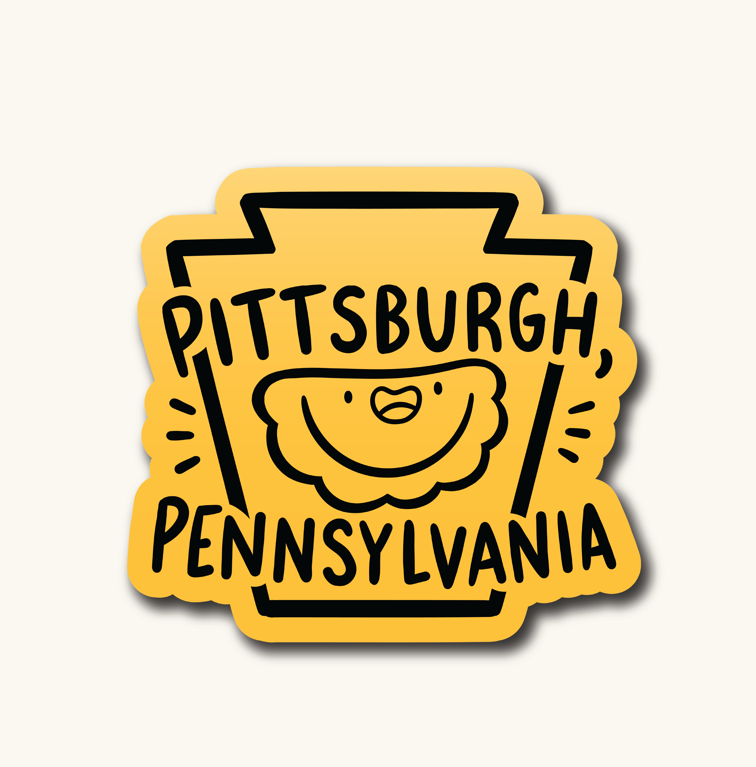 Pittsburgh Keystone Pierogi Sticker