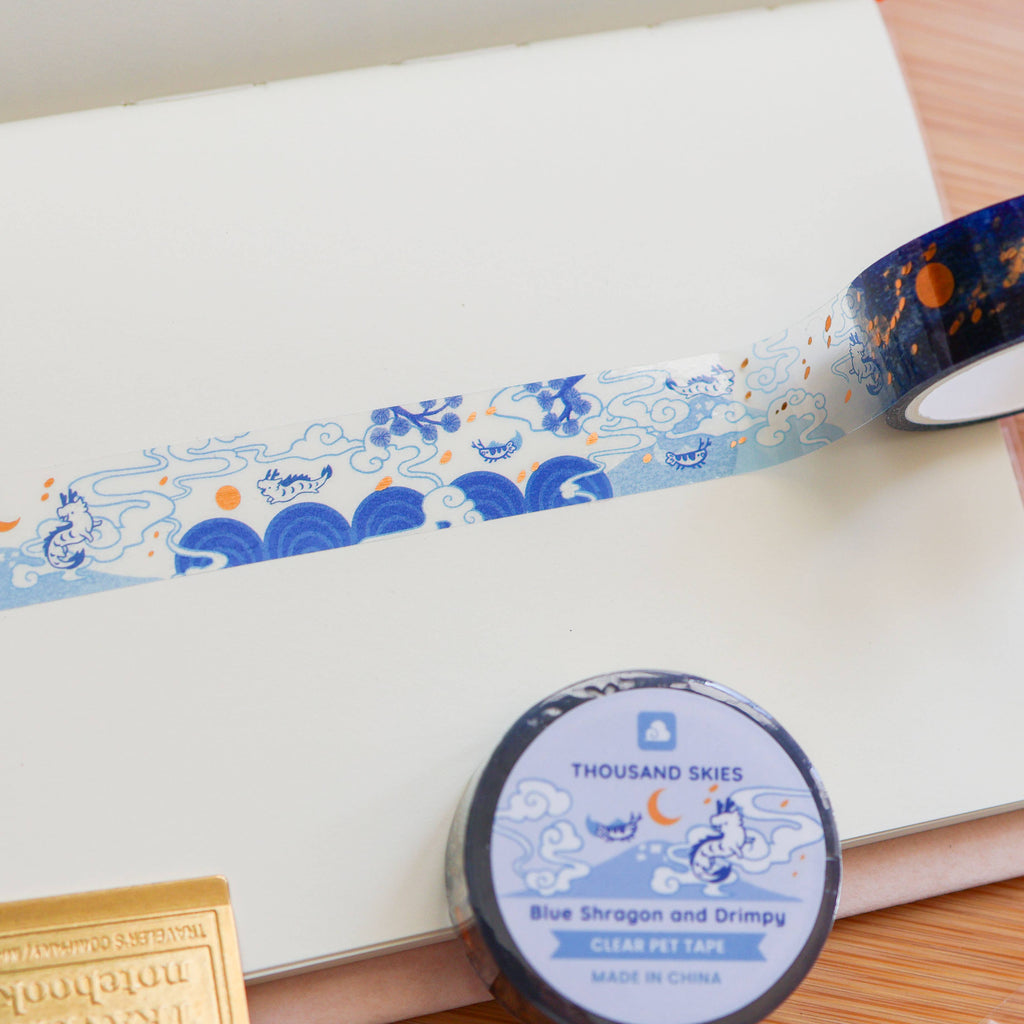 PET Tape - (Foil) Blue Shragon and Drimpy