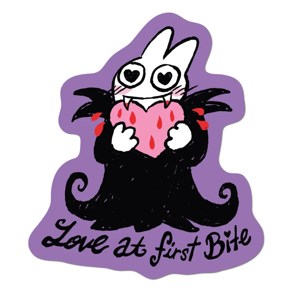 Love At First Bite Sticker