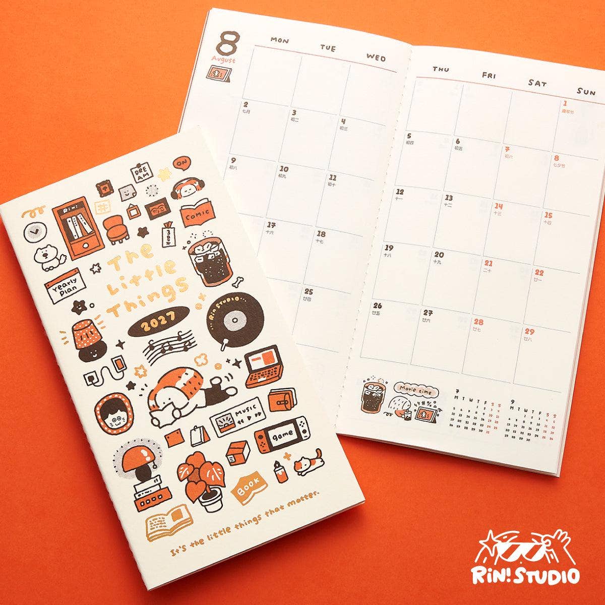 2027 Monthly Planner Insert for Travelers Notebook