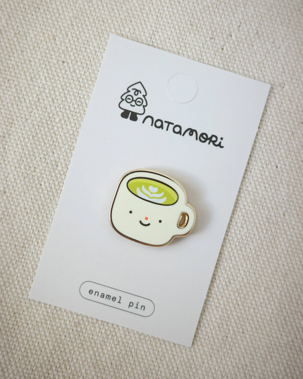 Matcha latte • enamel pin