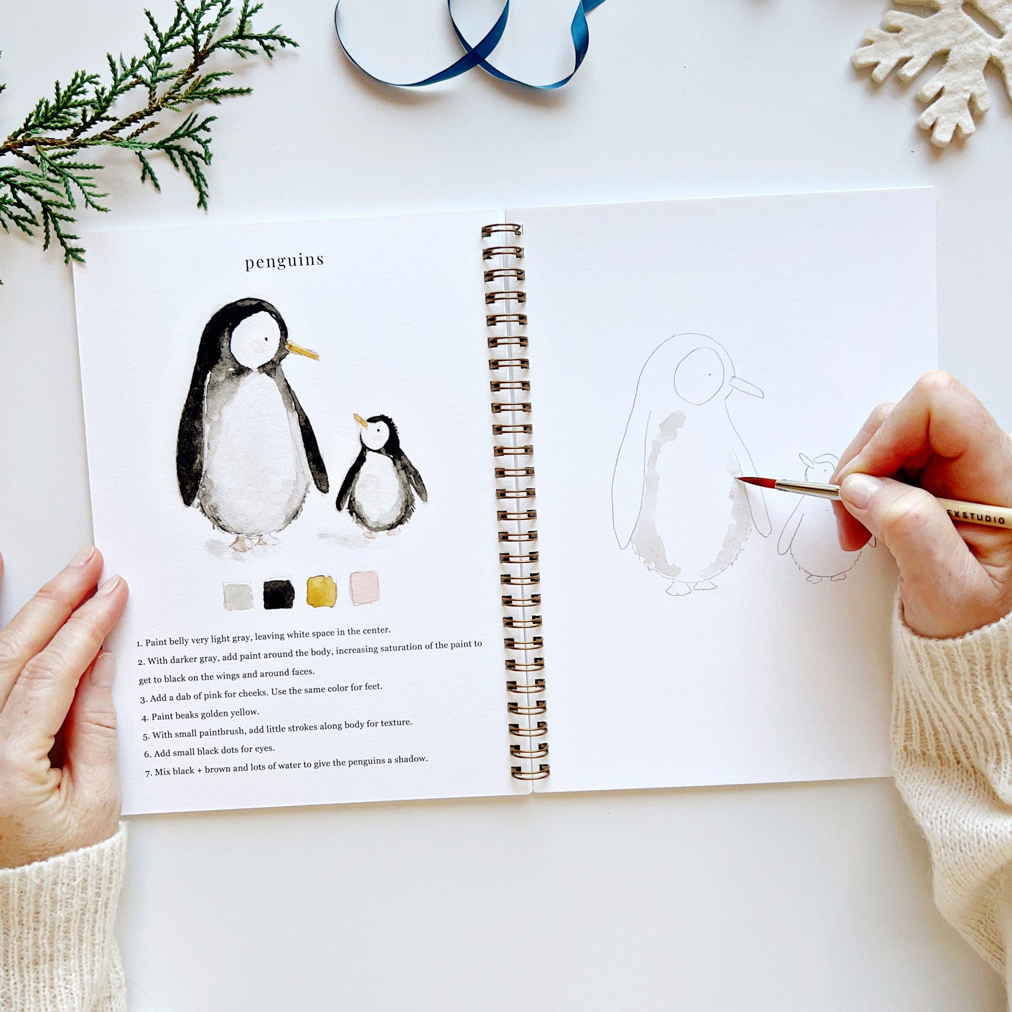 Emily Lex Studio - Winter watercolor workbook