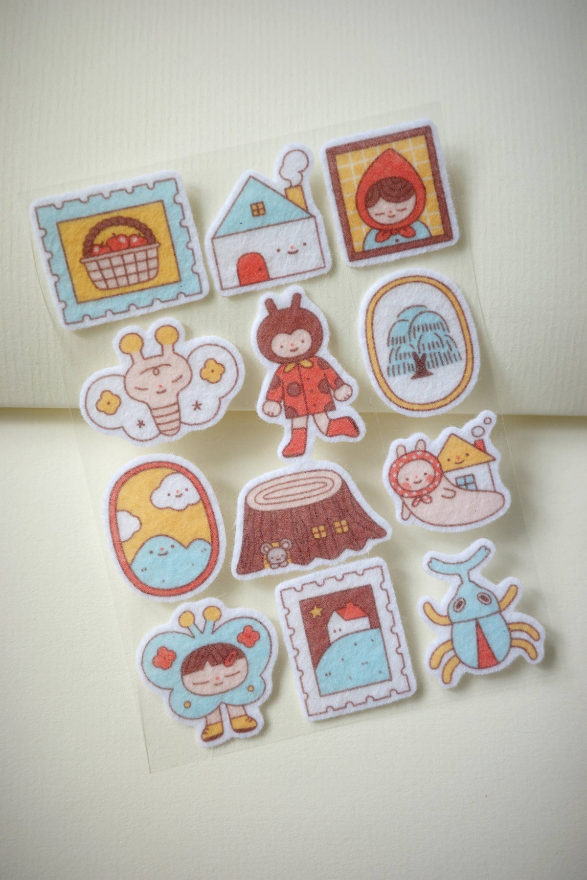 Fairy woods • felt sticker sheet