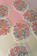 Bunches of Love Vinyl Sticker