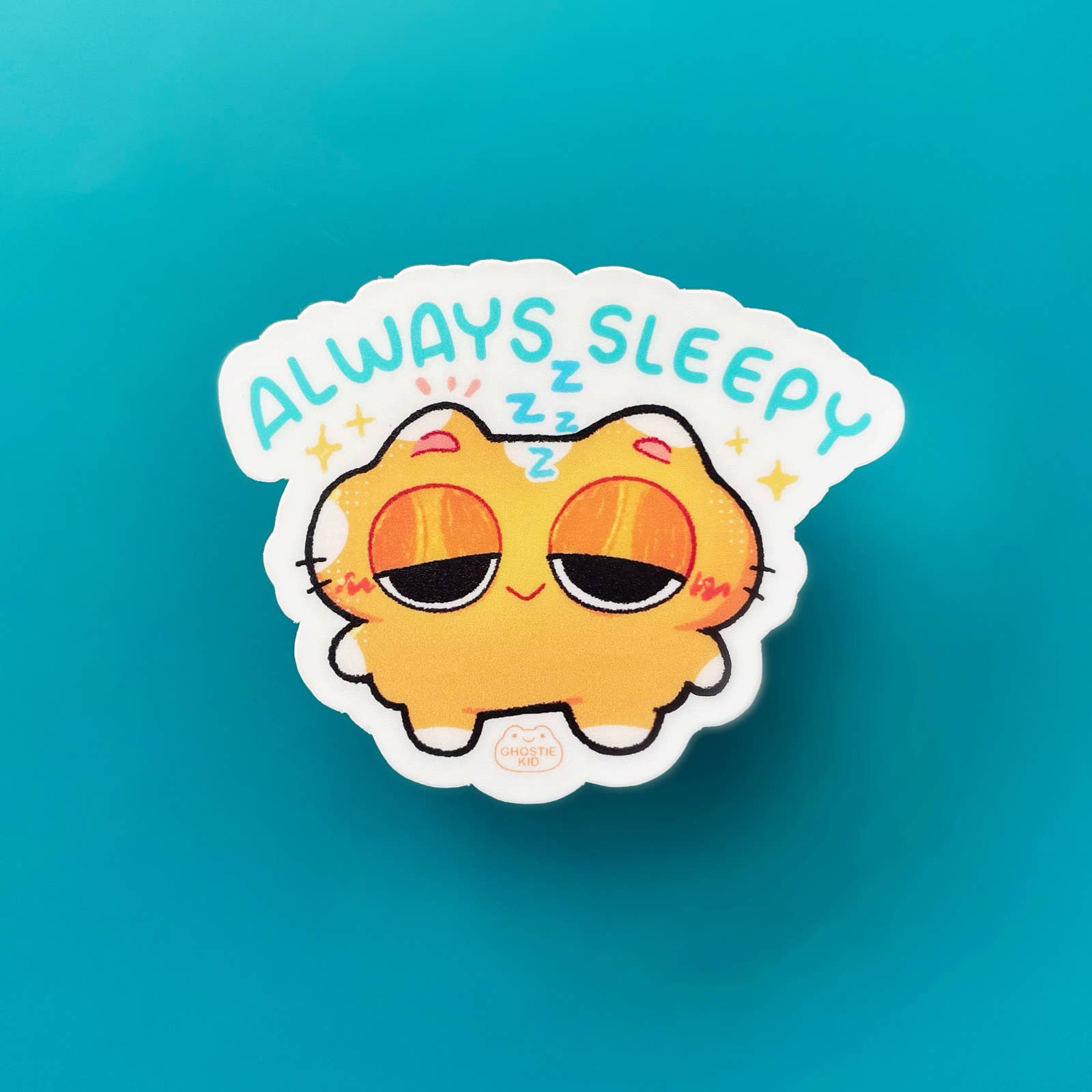 Always Sleepy Cat - Vinyl Sticker