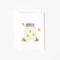 Fireflies mini notecard