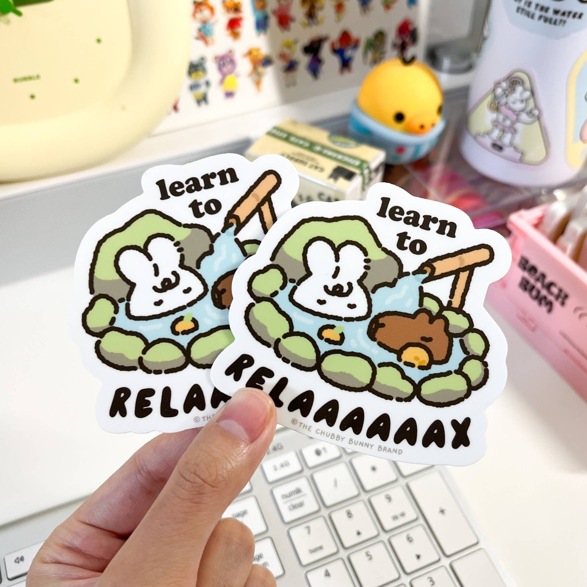 Learn to Relax Vinyl Sticker