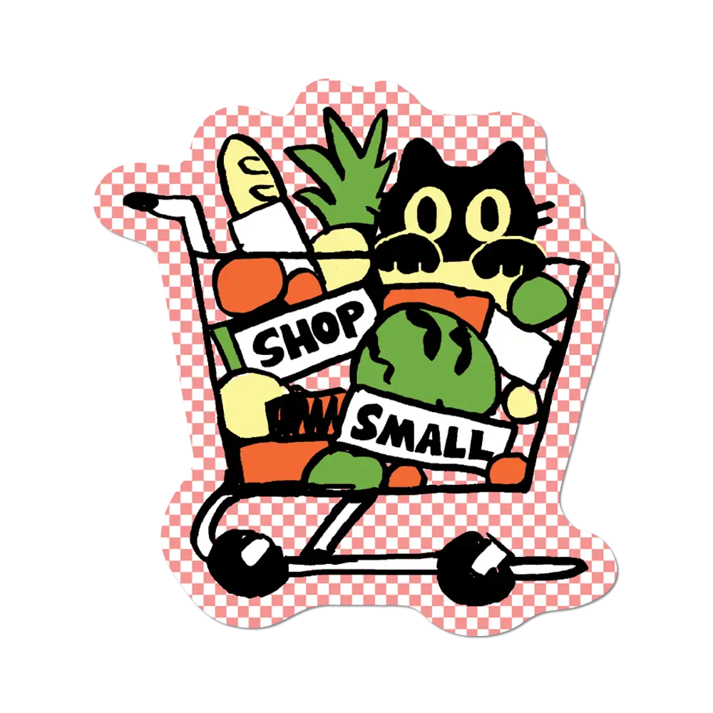 Shop Small Die-Cut Sticker