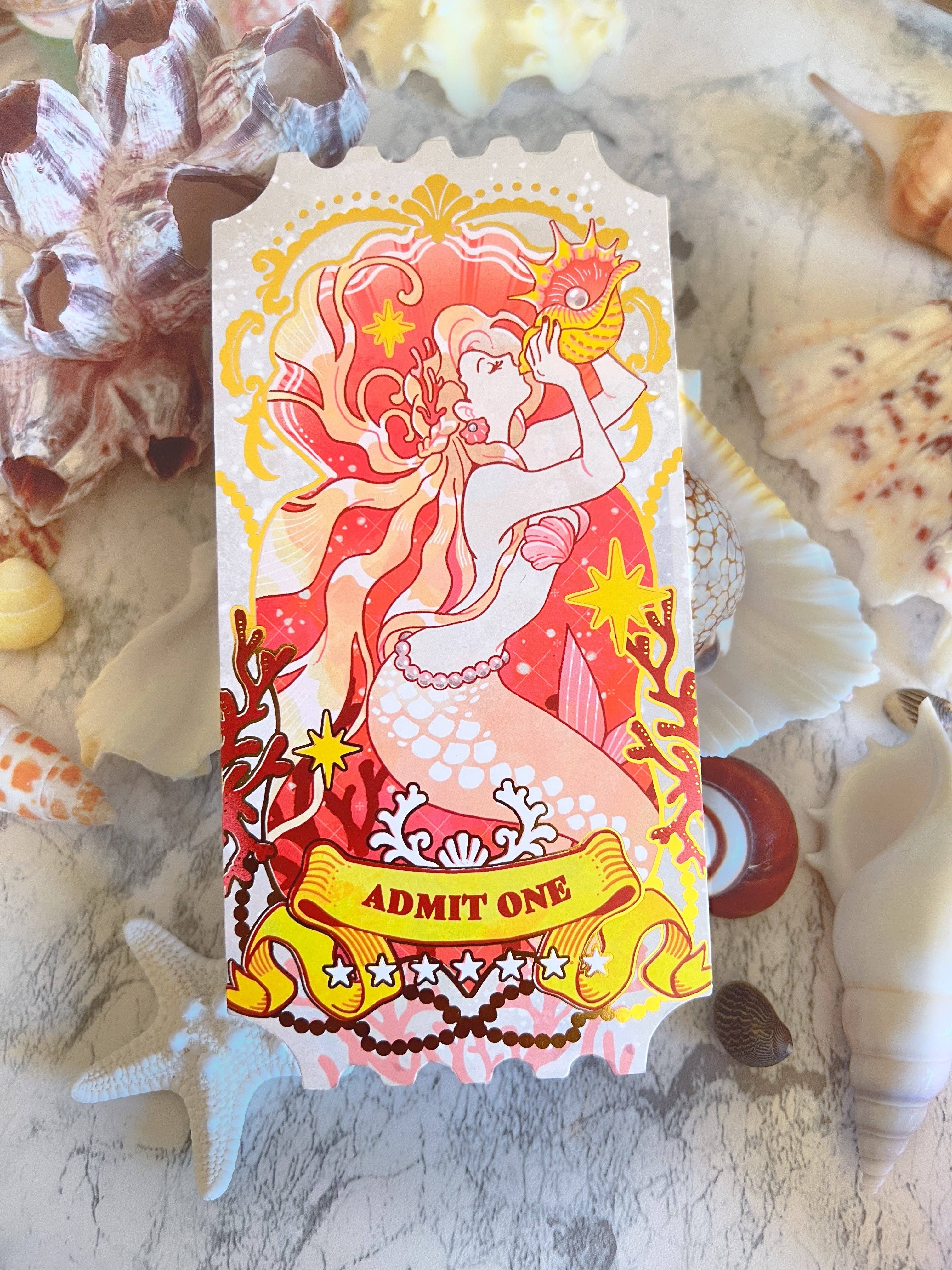 Coral Ticket Postcard